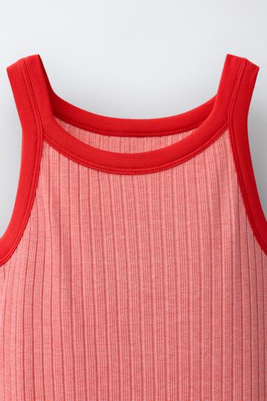 PUKAS SURF KNIT DRESS - White / Red by Zara - Image 2