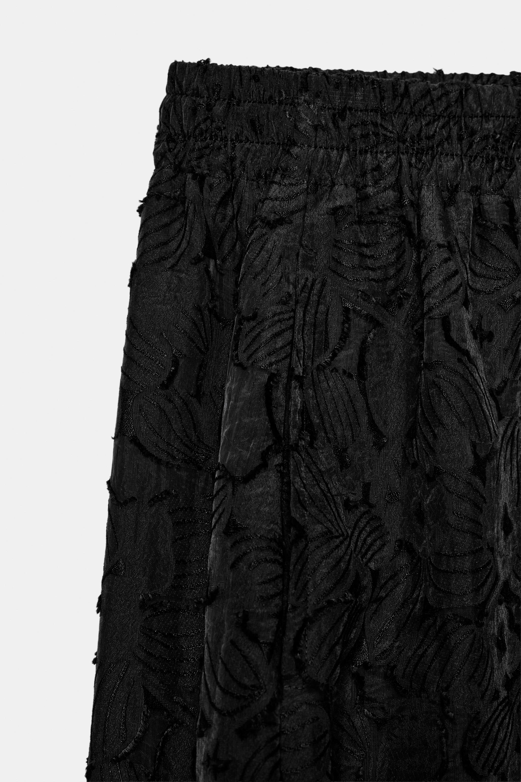 Zara Devore Şalvar Pantolon görsel 7