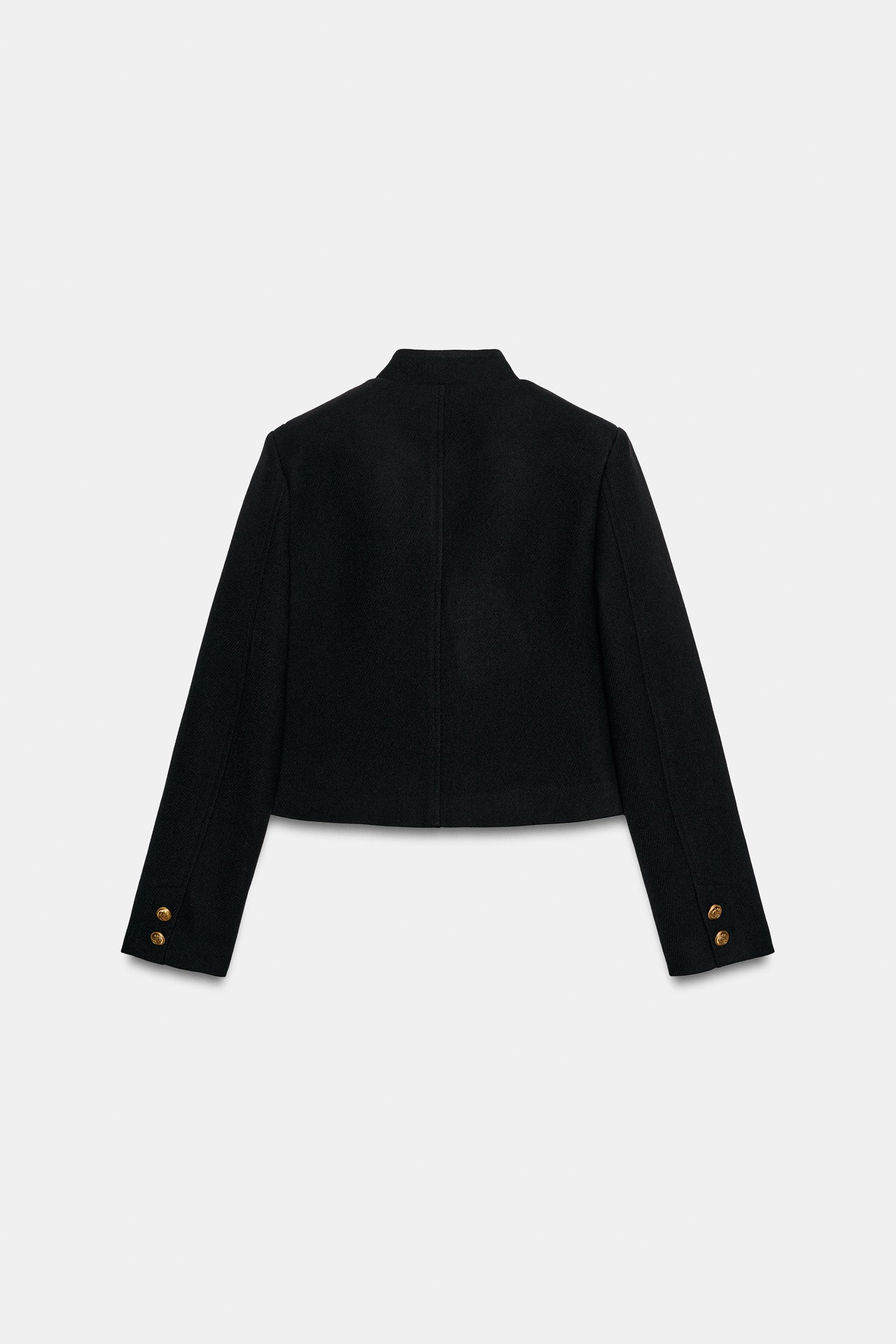 クロップド ダブルジャケット - ブラック | ZARA Japan / 日本