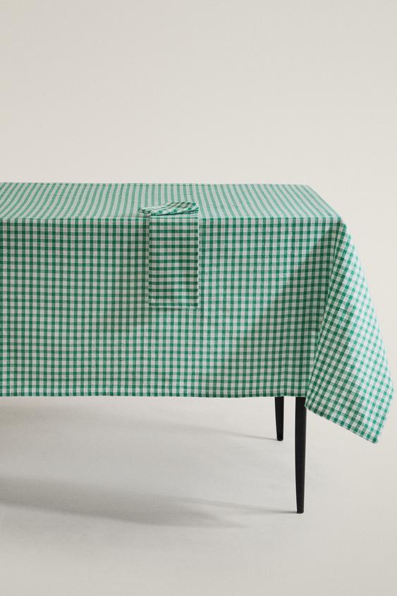NAPPE VICHY - Vert de Zara - Image 0