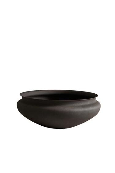 LOW METAL POT - Brown by Zara