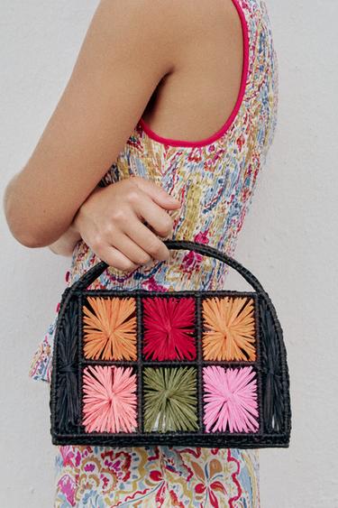COMBINED BASKET BAG - Brown by Zara