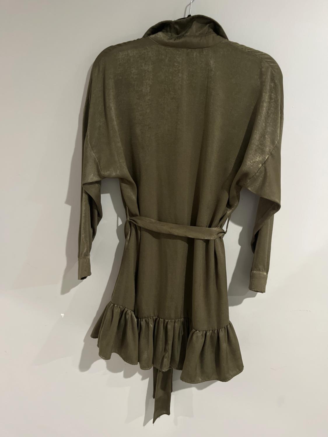 SATIN EFFECT SHIRT DRESS - Image 2