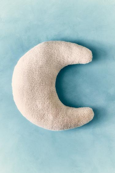 COUSSIN ENFANT LUNE FAUSSE FOURRURE GAZE - Gris taupe de Zara