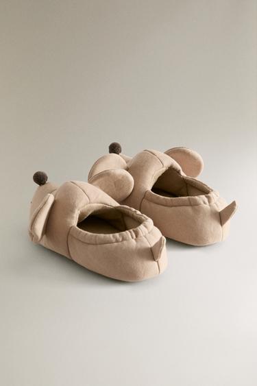 KIDS' ANIMAL SLIPPERS - Ecru White by Zara - Image 3