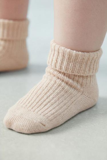 4-PACK OF RIBBED SOCKS - Light beige by Zara - Image 7