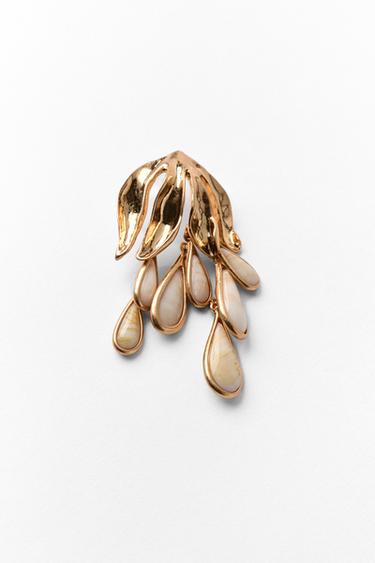BRINCOS METÁLICOS LÁGRIMAS - Dourado da Zara