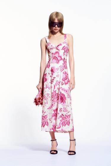 Zara 高跟牛仔涼鞋 - 藍色