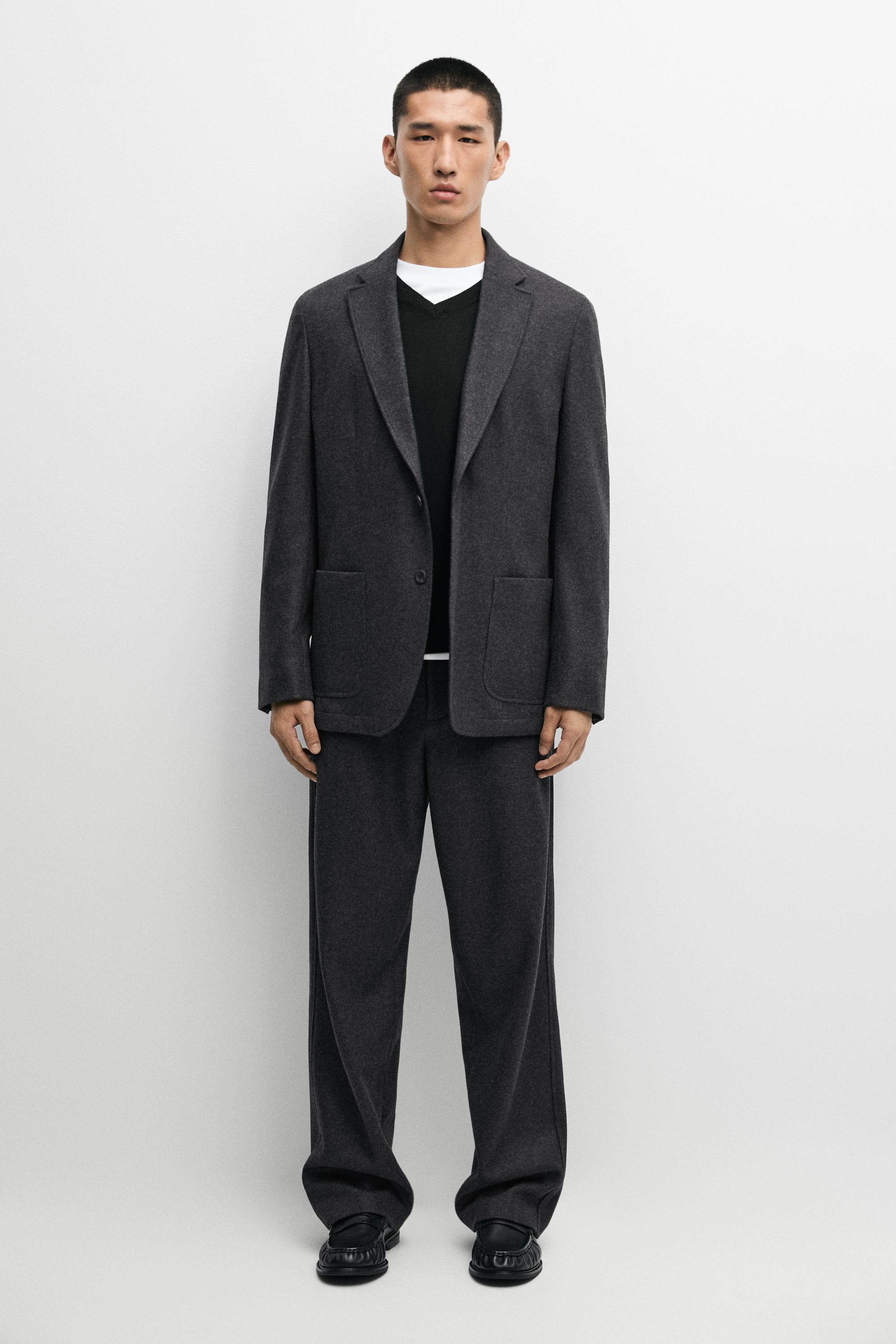 Pantalon 100 % laine total look
