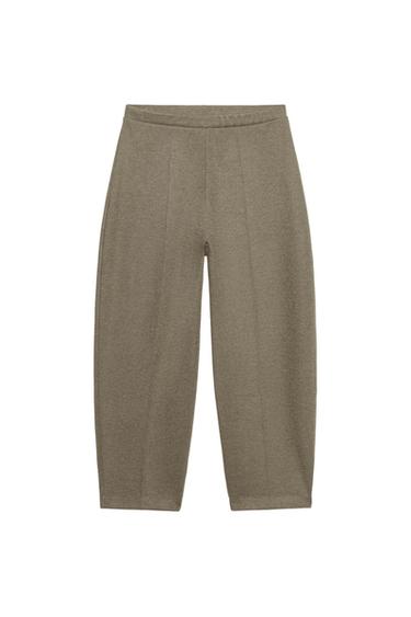SOFT CARROT TROUSERS - Brown marl by Zara