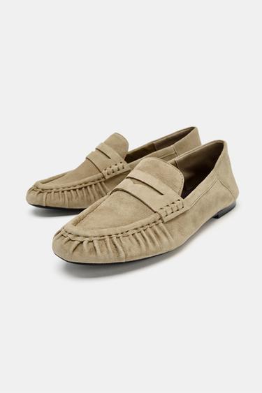 MOCASSINS SOFT EN DAIM - SABLE/MARRON de Zara - Image 3
