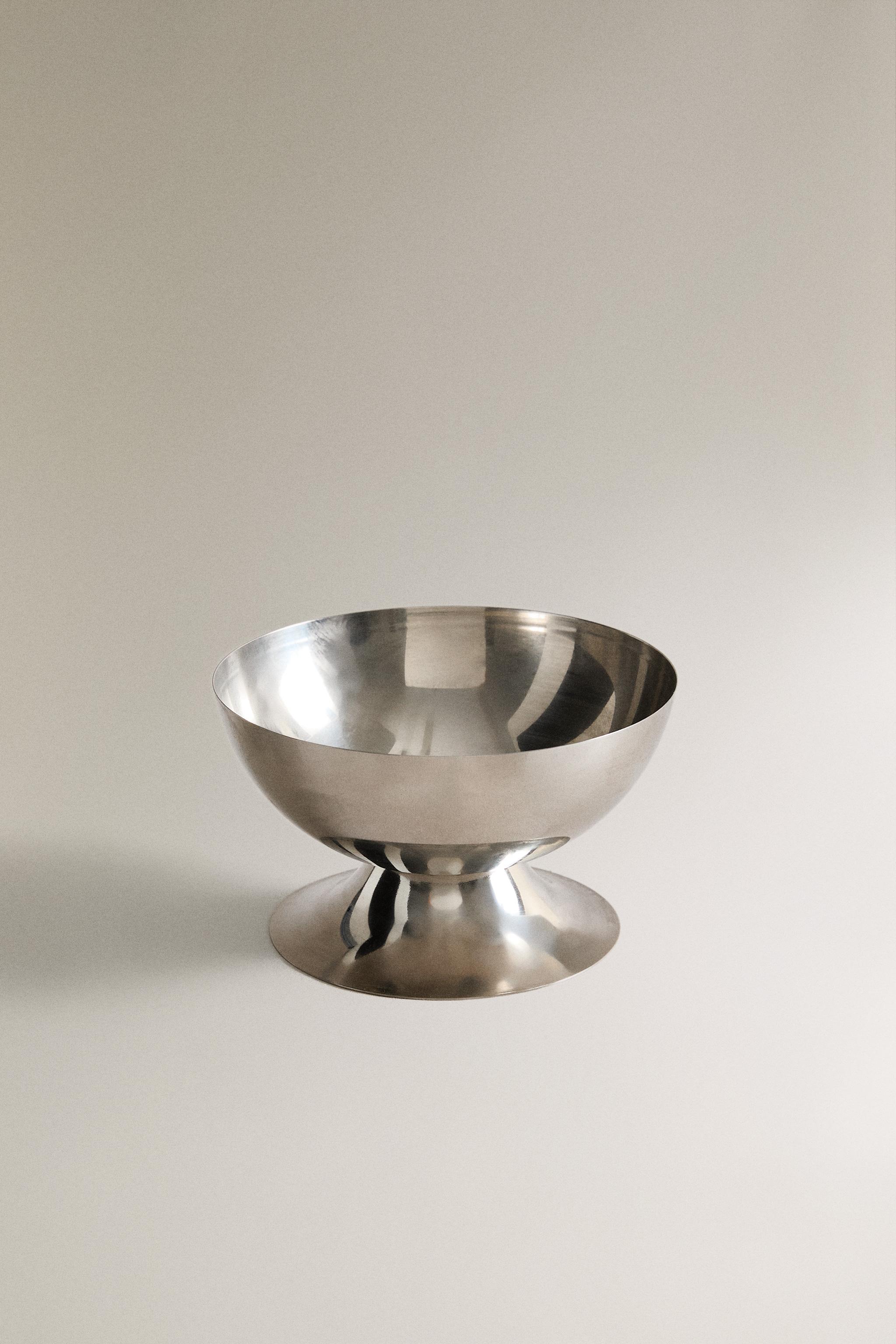 METALLIC SHINE ICE-CREAM CUP — Steel