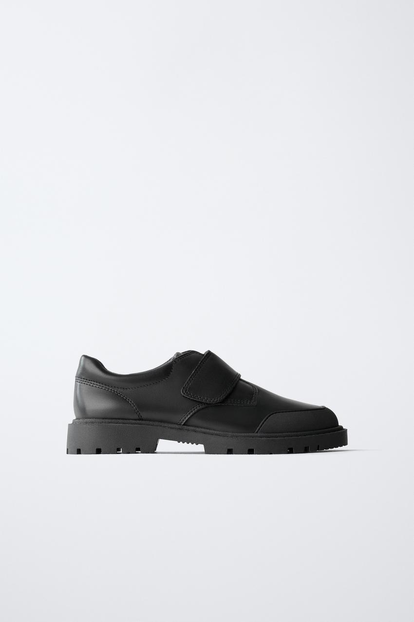 LEATHER SCHOOL SHOES - Black | ZARA United States display picture 3