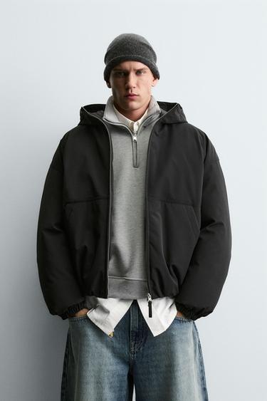 QUILTED TECHNICAL JACKET - Black by Zara