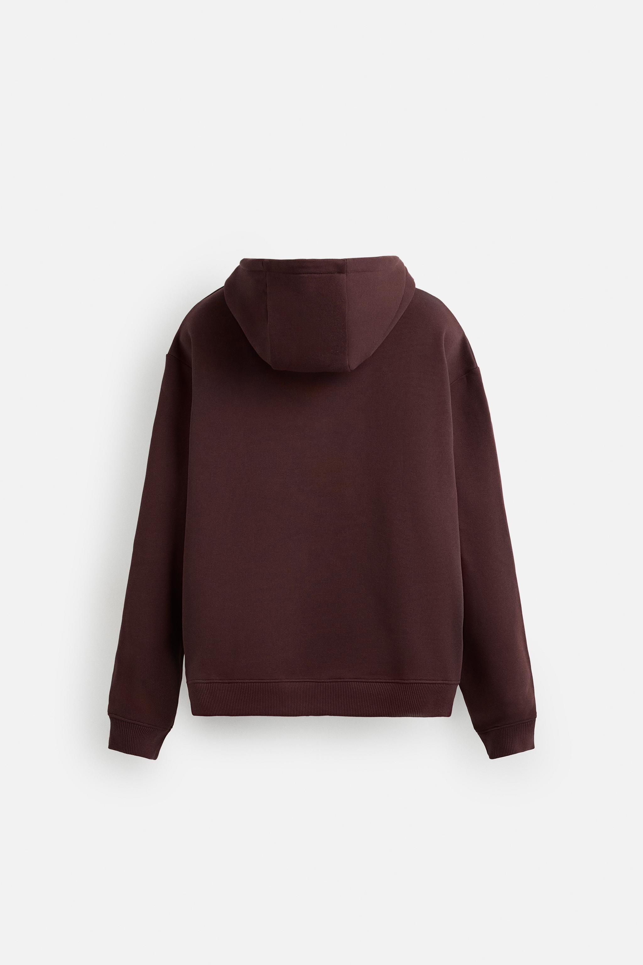 BASIC HOODIE SWEATSHIRT - Oyster-white | ZARA United States