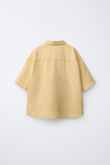 CHEMISE À CARREAUX PUKAS SURF - Orange de Zara - Image 1