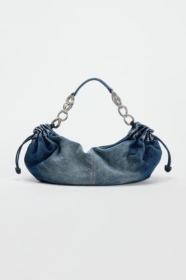 Zara DENIM BAG - Denim Blue