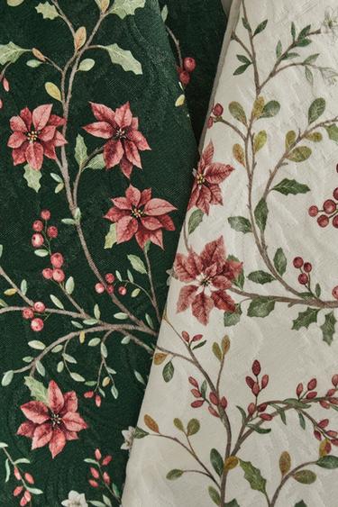 PACK OF COTTON JACQUARD CHRISTMAS TEA TOWELS (PACK OF 2) - Red by Zara - Image 3