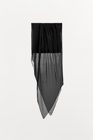 Zara COMBINATION BANDEAU TOP - Black - Image 0