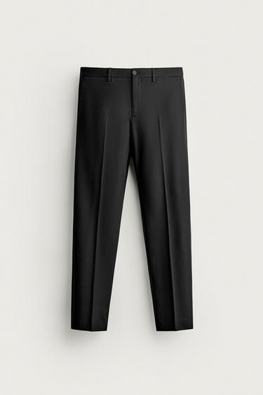COMFORT SUIT TROUSERS - Black by Zara