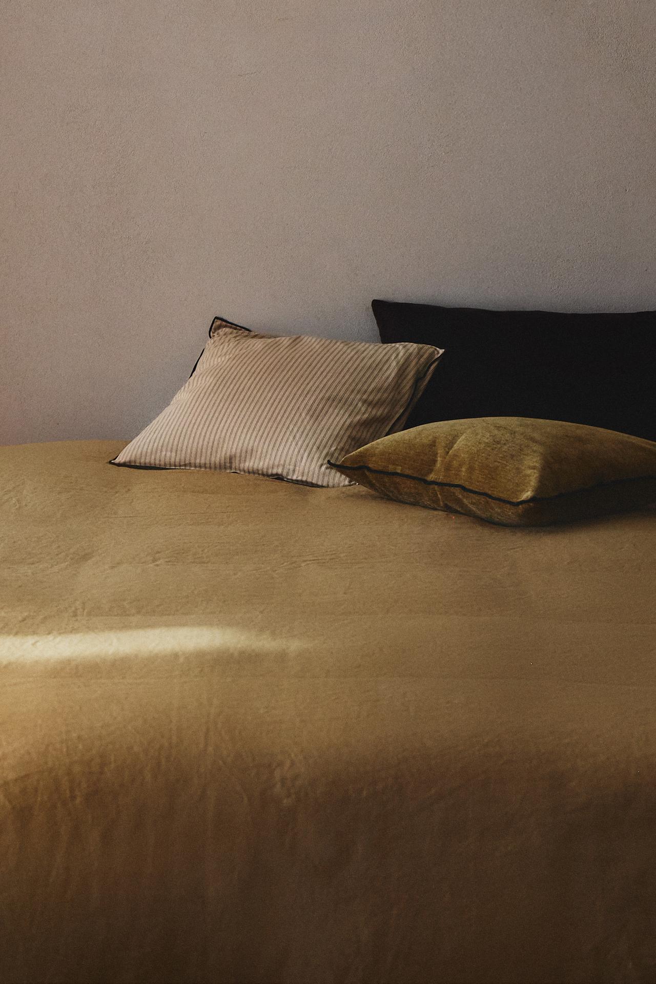FADED LINEN DUVET COVER (140 G/M²) — Caramel
