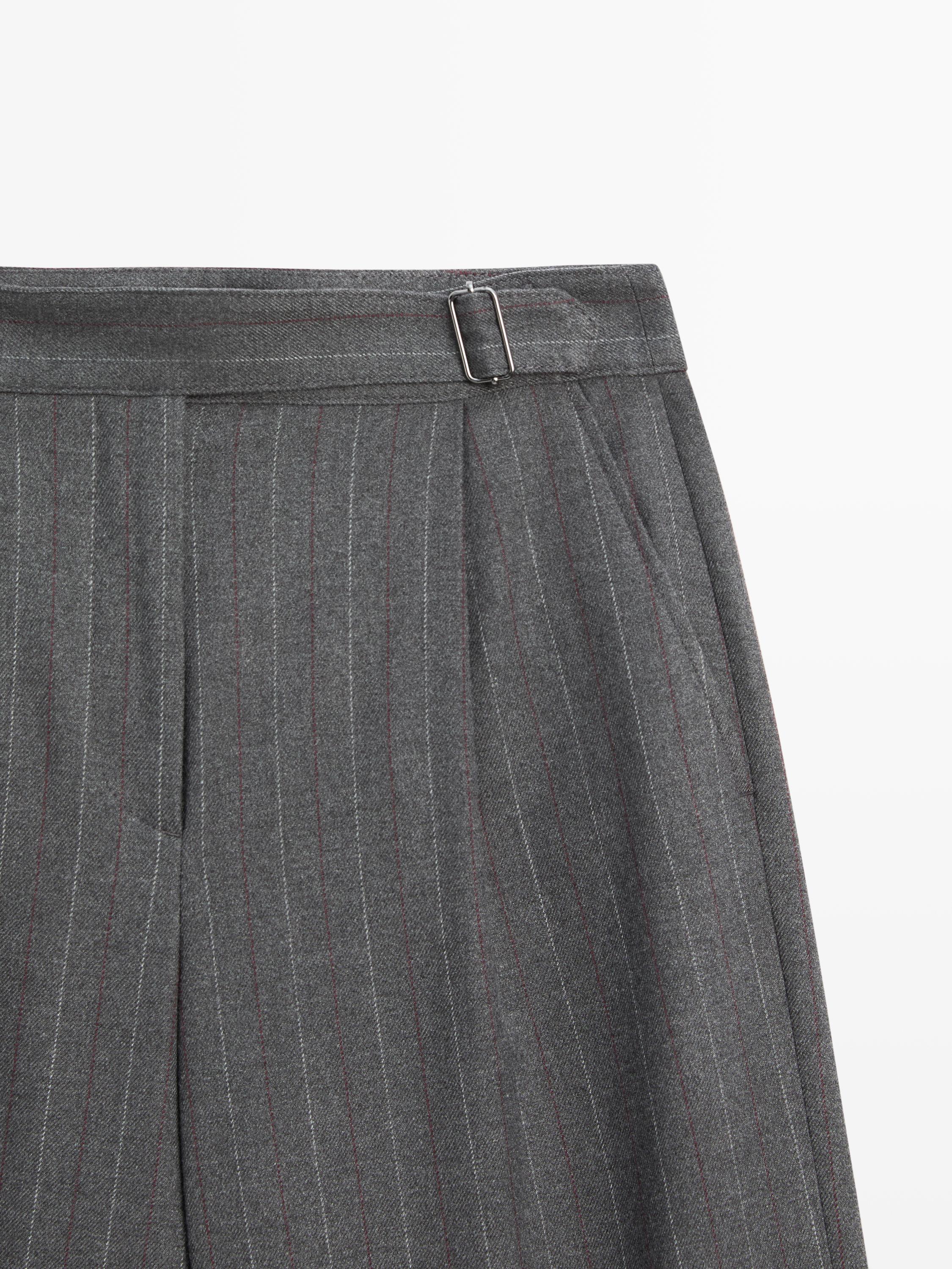 Pantalon à pinces et rayures tennis