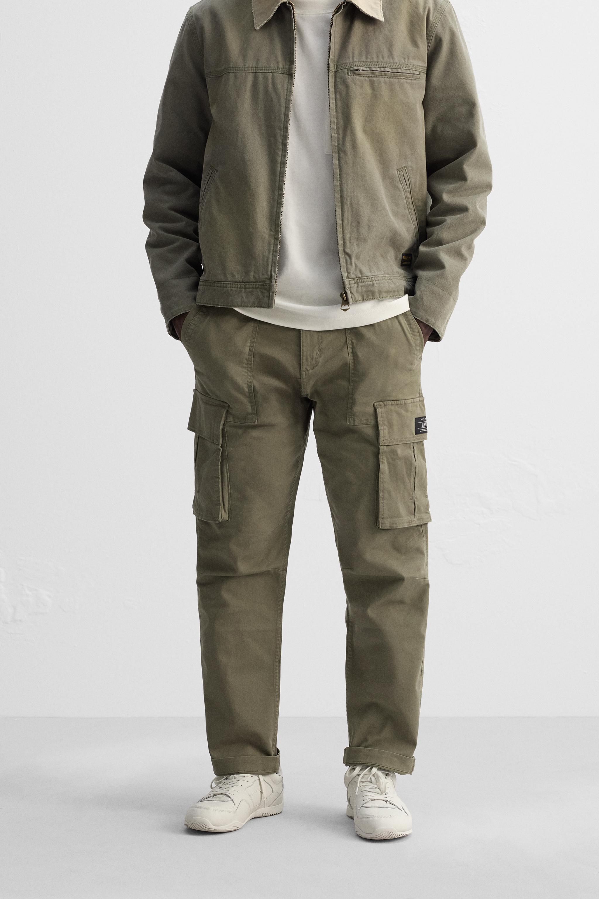 Pantalon militar hombre deals zara