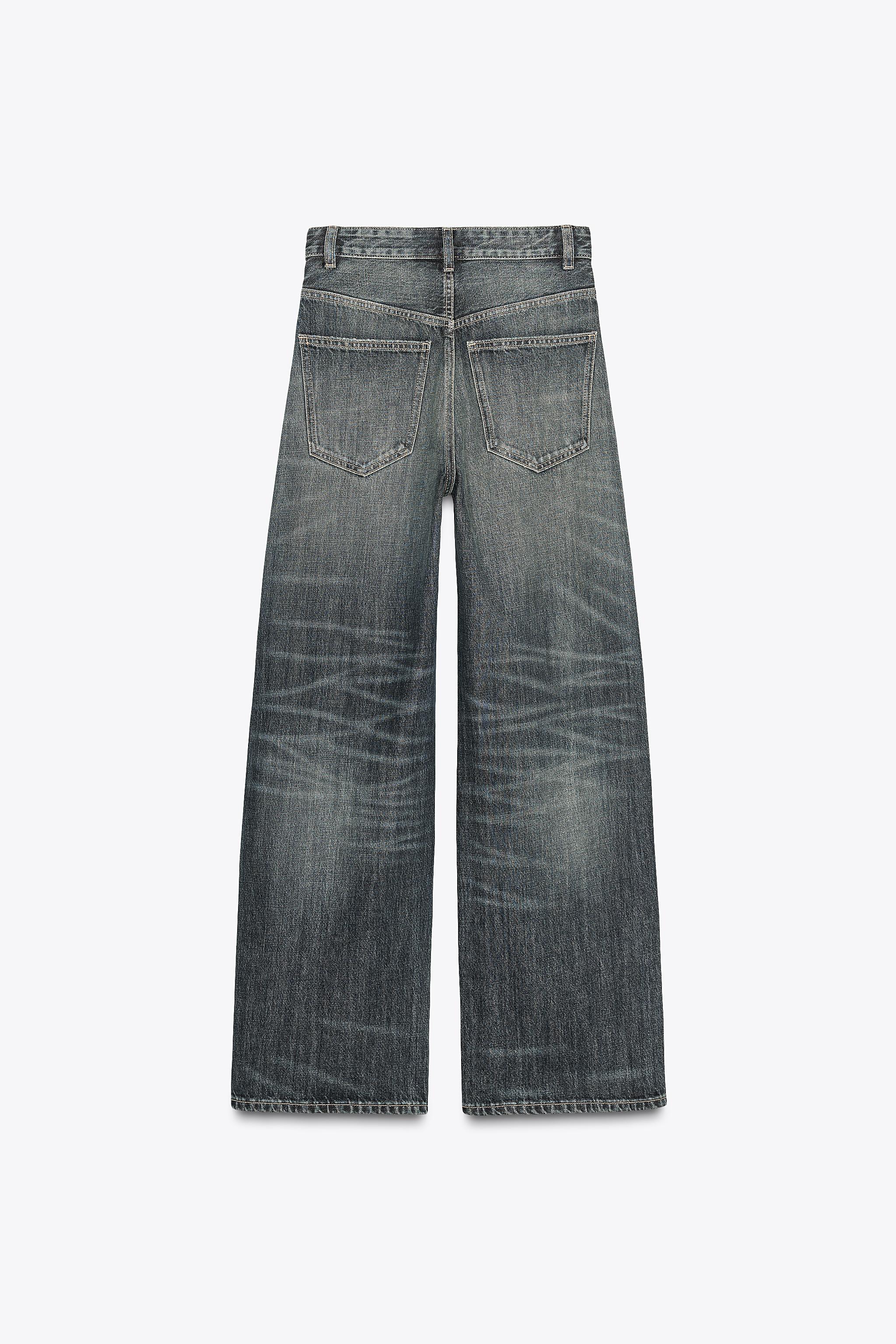 TRF エクストラワイドレッグ ハイウエスト デニムパンツ