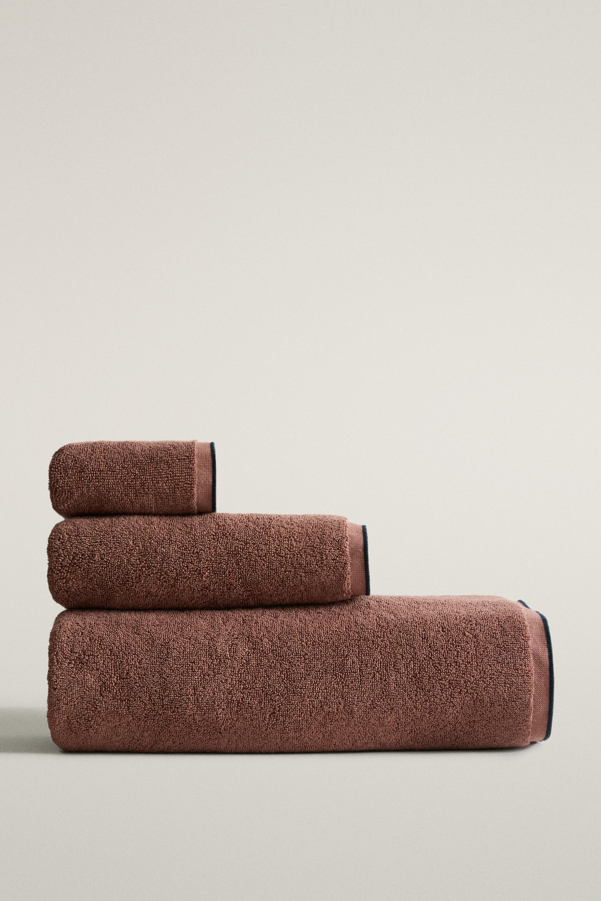 SERVIETTE DE BAIN COTON OVERLOCK