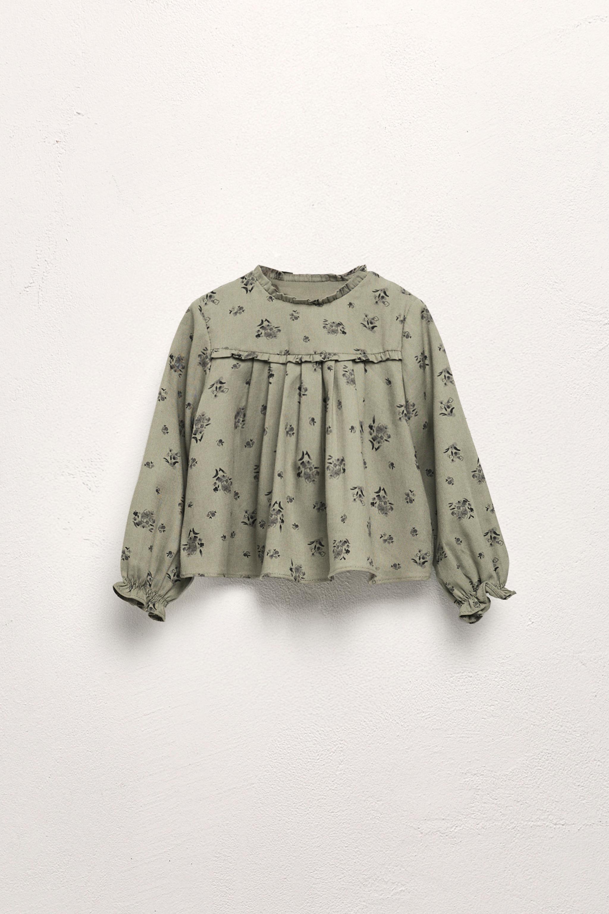 RUFFLED FLORAL BLOUSE LIMITED EDITION