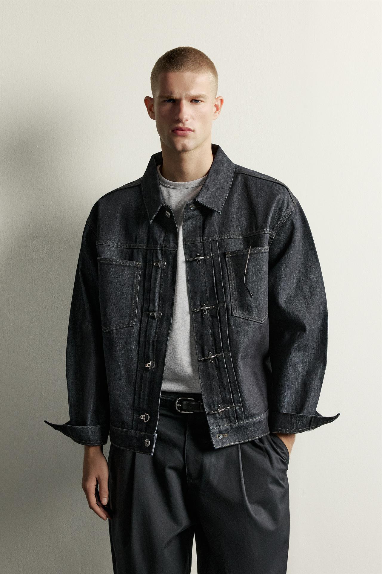 FIREMAN CLASP DENIM JACKET — Indigo