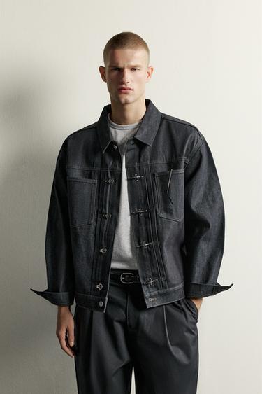 FIREMAN CLASP DENIM JACKET — Indigo 1