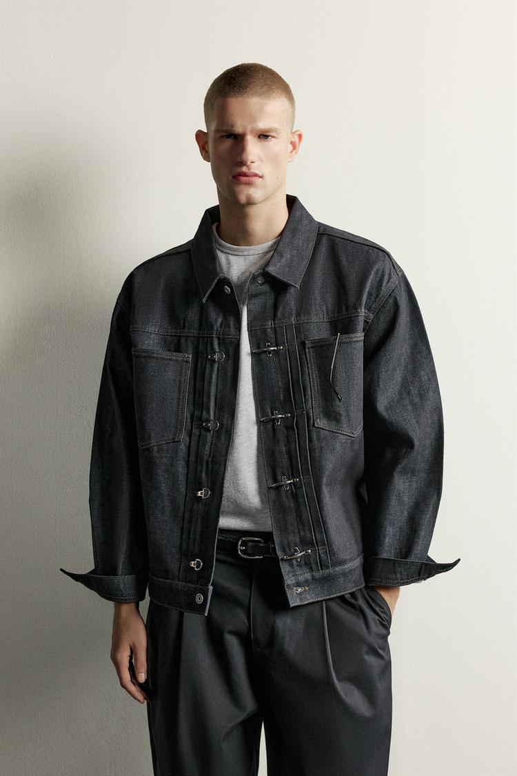 FIREMAN CLASP DENIM JACKET — Indigo