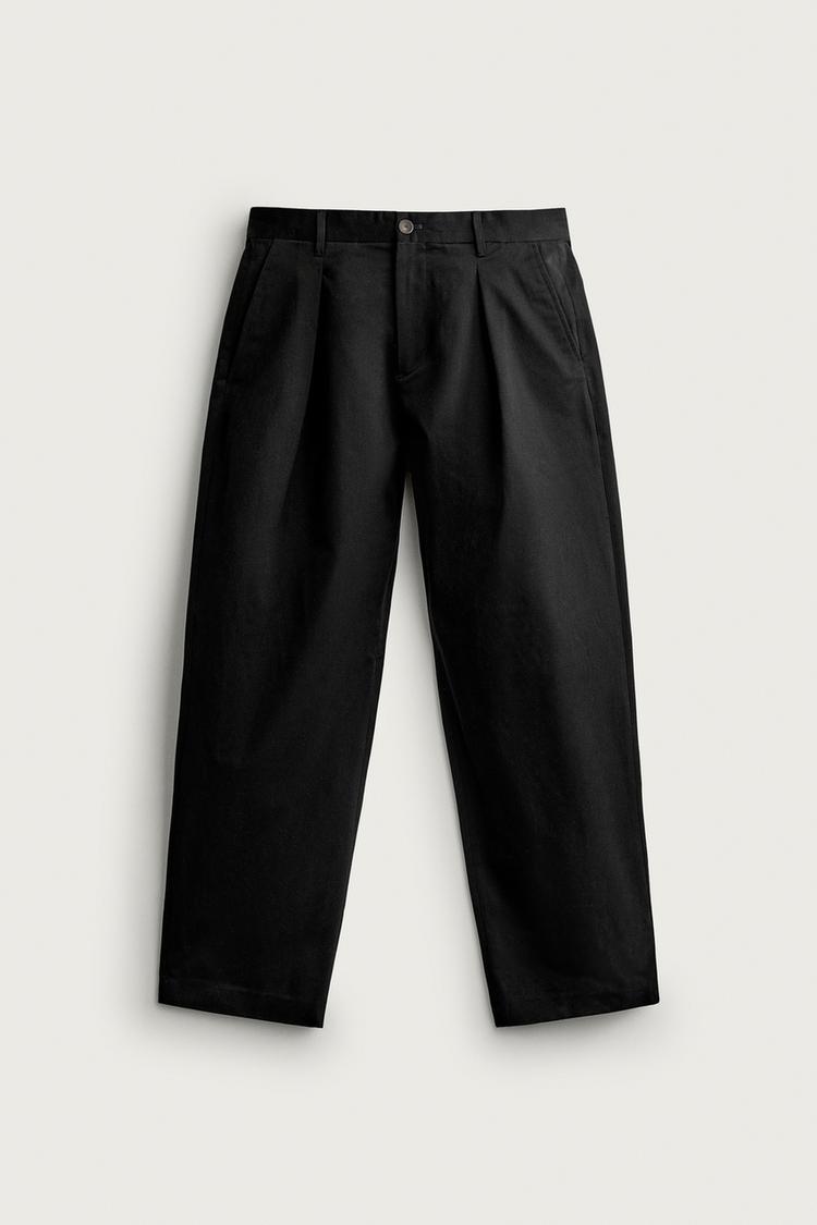PANTALÓN CHINO REGULAR FIT PLIEGUES