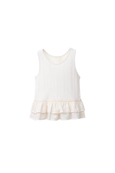LACE-TRIMMED CAMISOLE TOP
