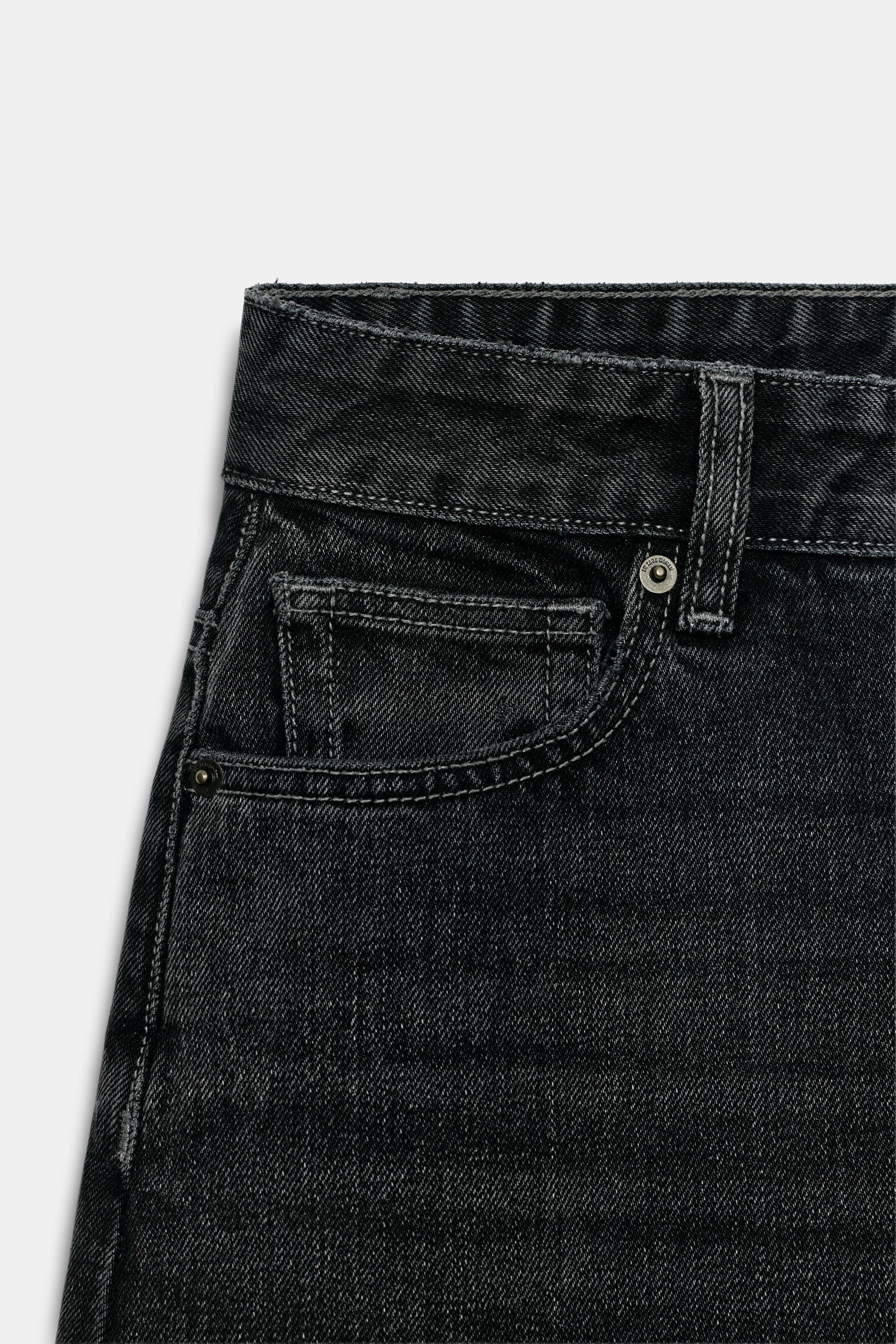 Женские джинсы Zara ZW COLLECTION HIGH-RISE TAPERED JEANS — фото 6