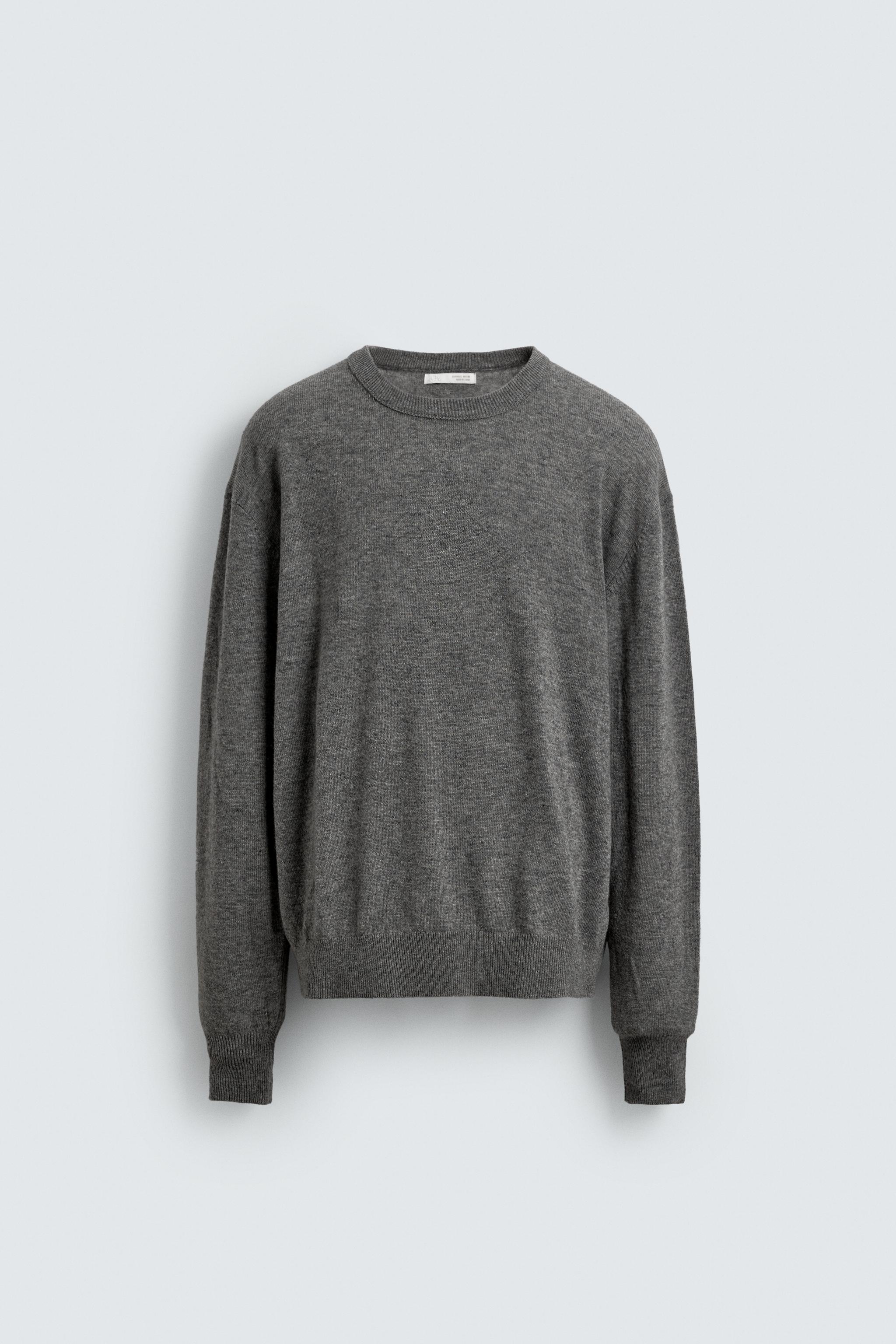 ZARA テクスチャーニットセーター　M ZARA - 完売品 ZARA テクスチャーニット ティファニーブルー