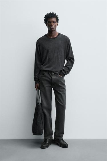 ЫҢҒАЙЛЫ SLIM FIT ДЖИНС ШАЛБАРЫ - Қара Zara компаниясынан
