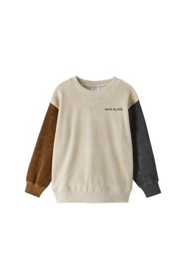CONTRAST TERRY SWEATSHIRT