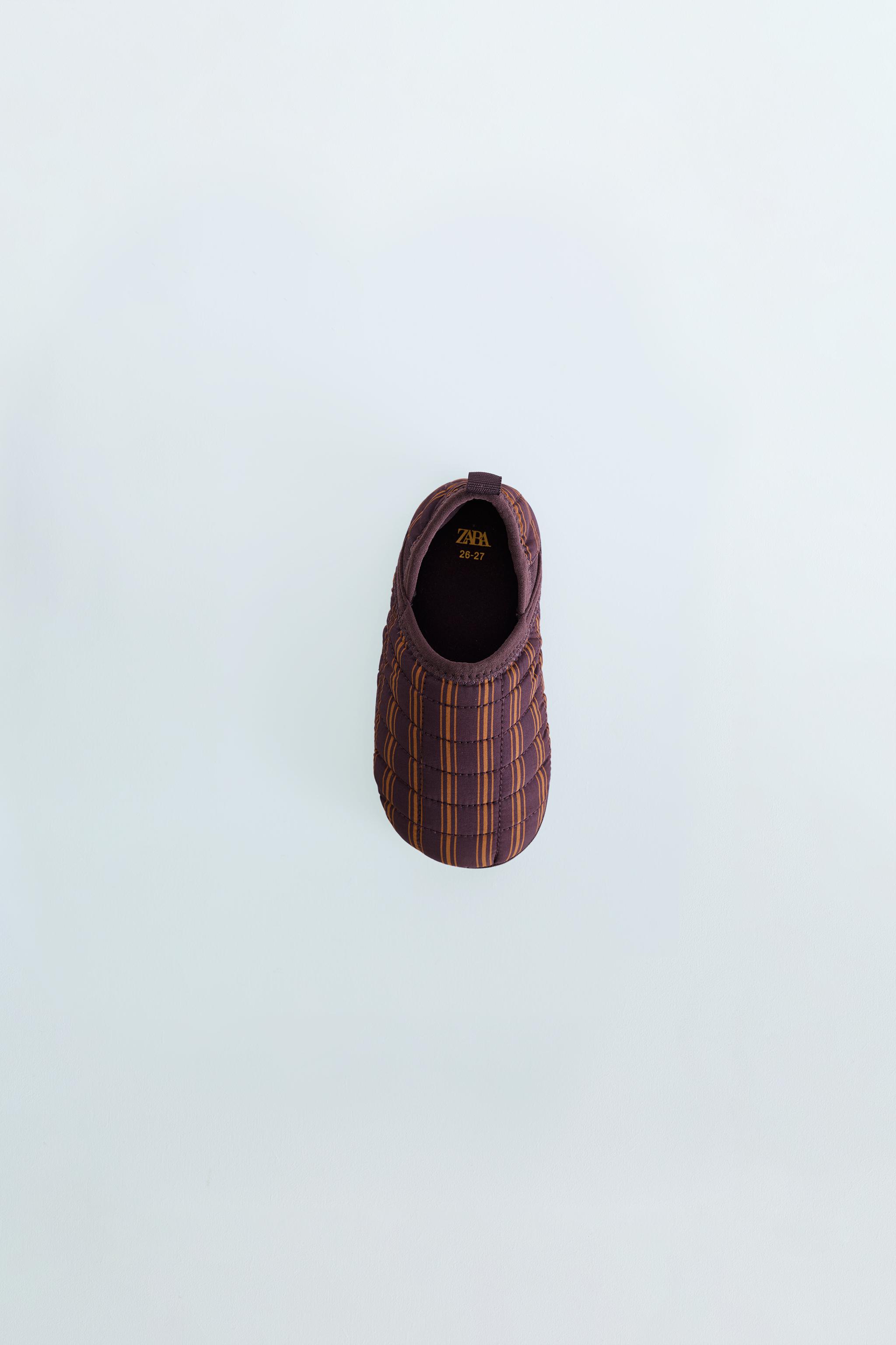 Детские тапочки Zara CHECKED SLIPPERS — фото 8