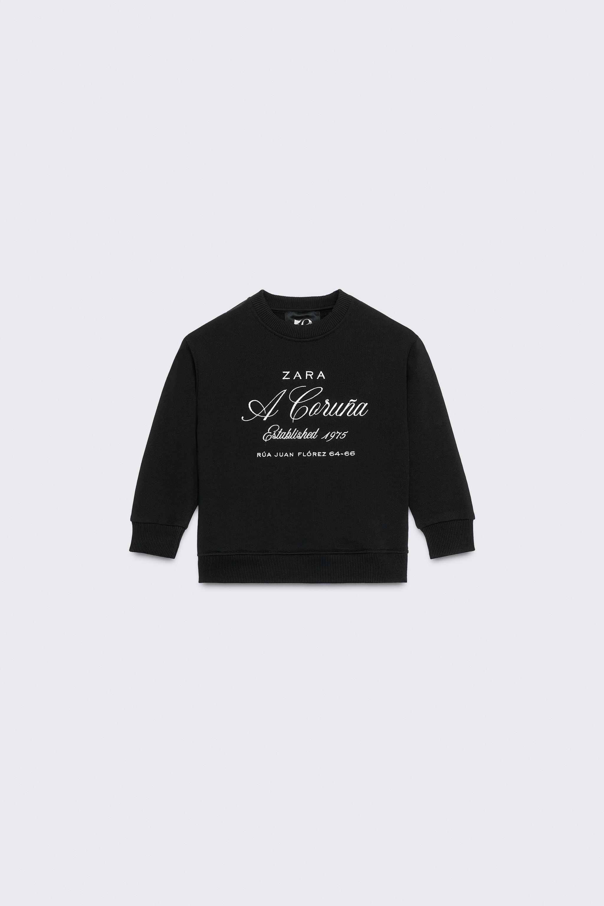 Suu様 50TH ANNIVERSARY EMBROIDERED TEXT SWEATSHIRT - Oyster-white