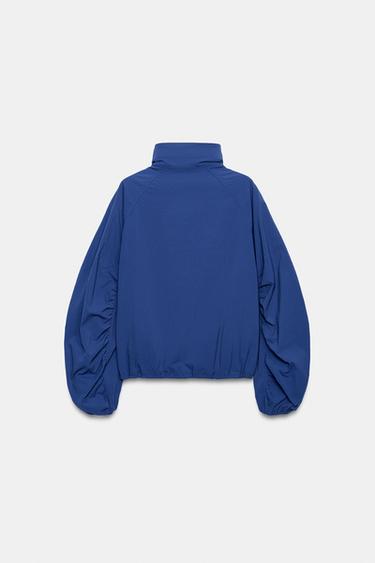 VESTE EN TISSU TECHNIQUE À BOUTONS - Bleu roi de Zara - Image 7