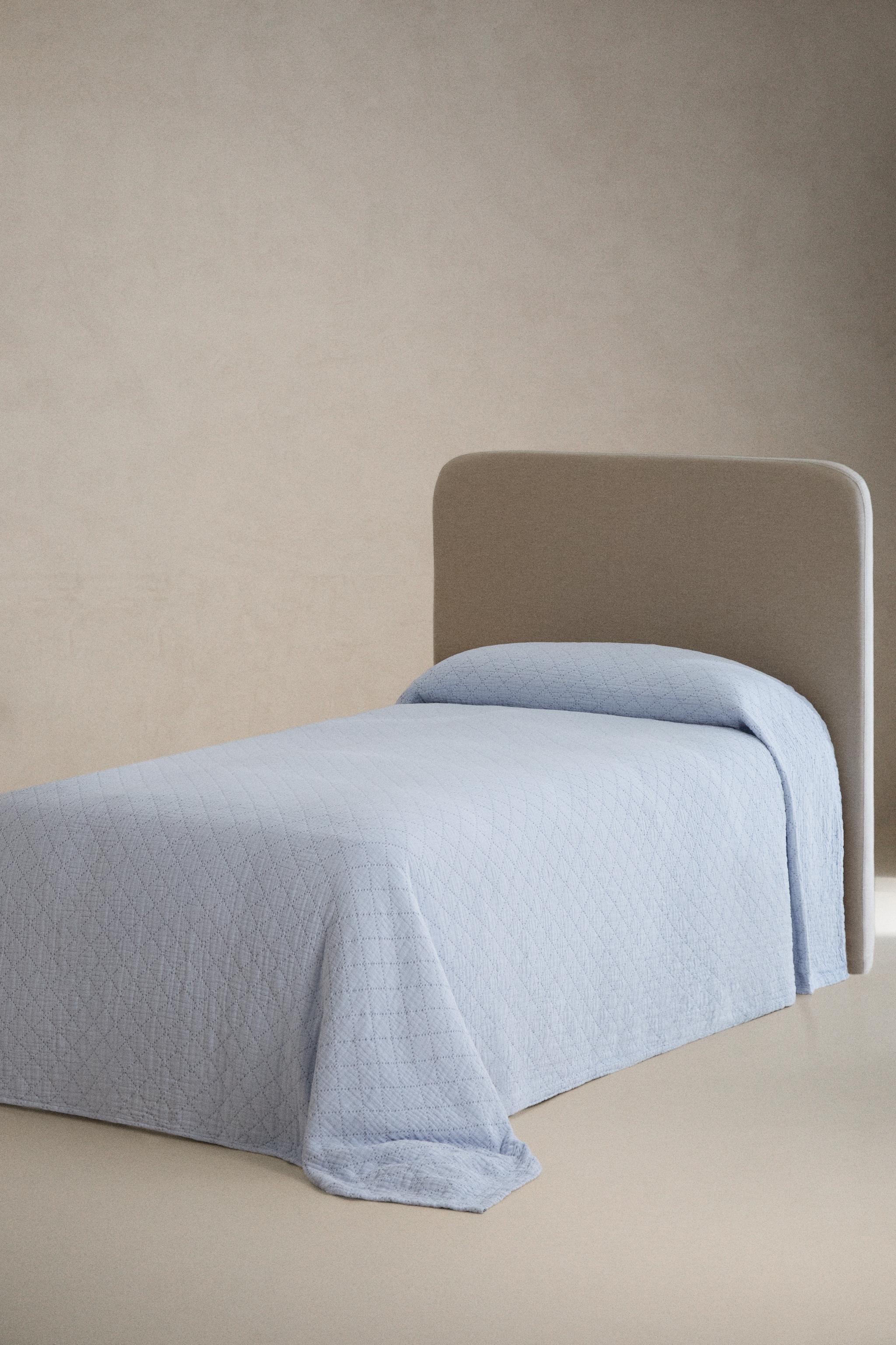 KIDS DIAMOND BEDSPREAD — Blue