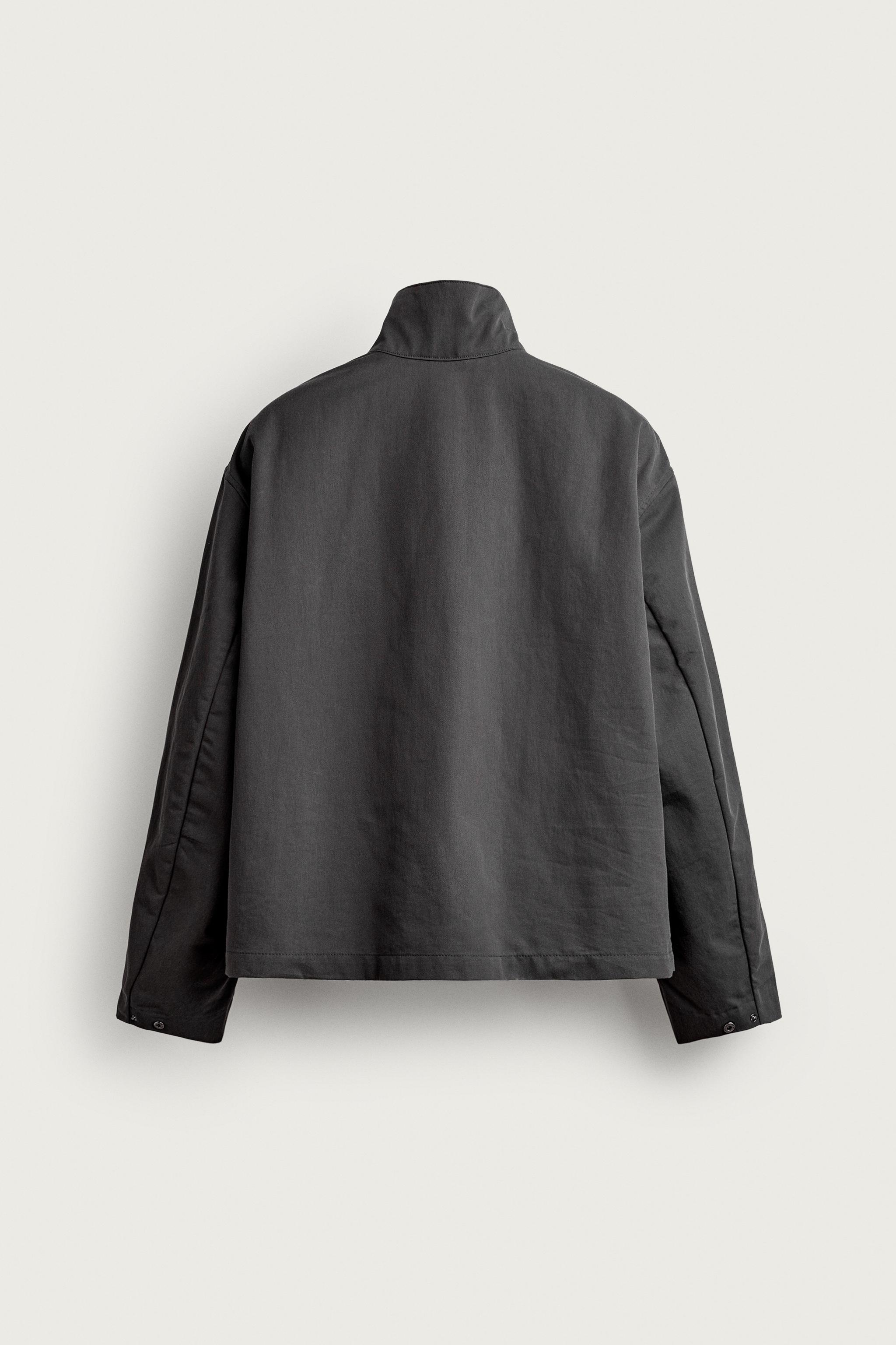 WATER-REPELLENT TECHNICAL JACKET - Anthracite grey | ZARA United