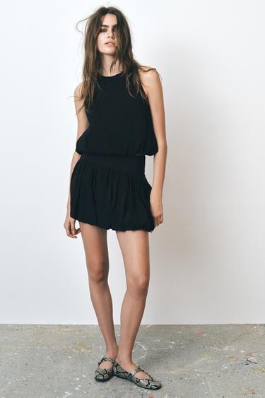 Zara BALLOON TOP - Black - Image 0