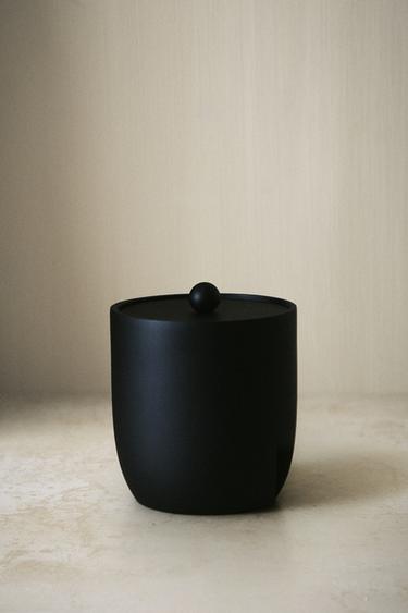 BLACK RESIN BATHROOM ORGANISER JAR - Black by Zara - Image 4