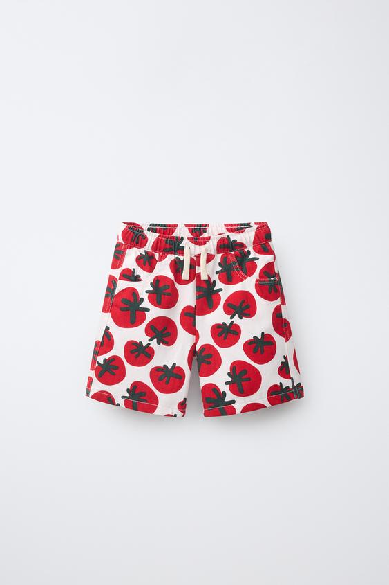 BERMUDA TWILL TOMATER - rød fra Zara - Billede 0