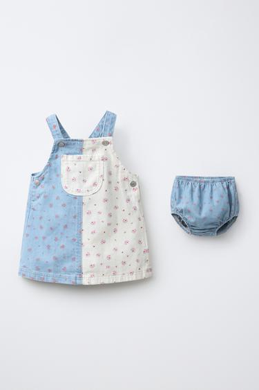 zara denim dungaree dress Baby Jumpsuits And Dungarees Womens denim Wearing Flats - Susan styles for summer line silhouette Color:LAGOON 1098