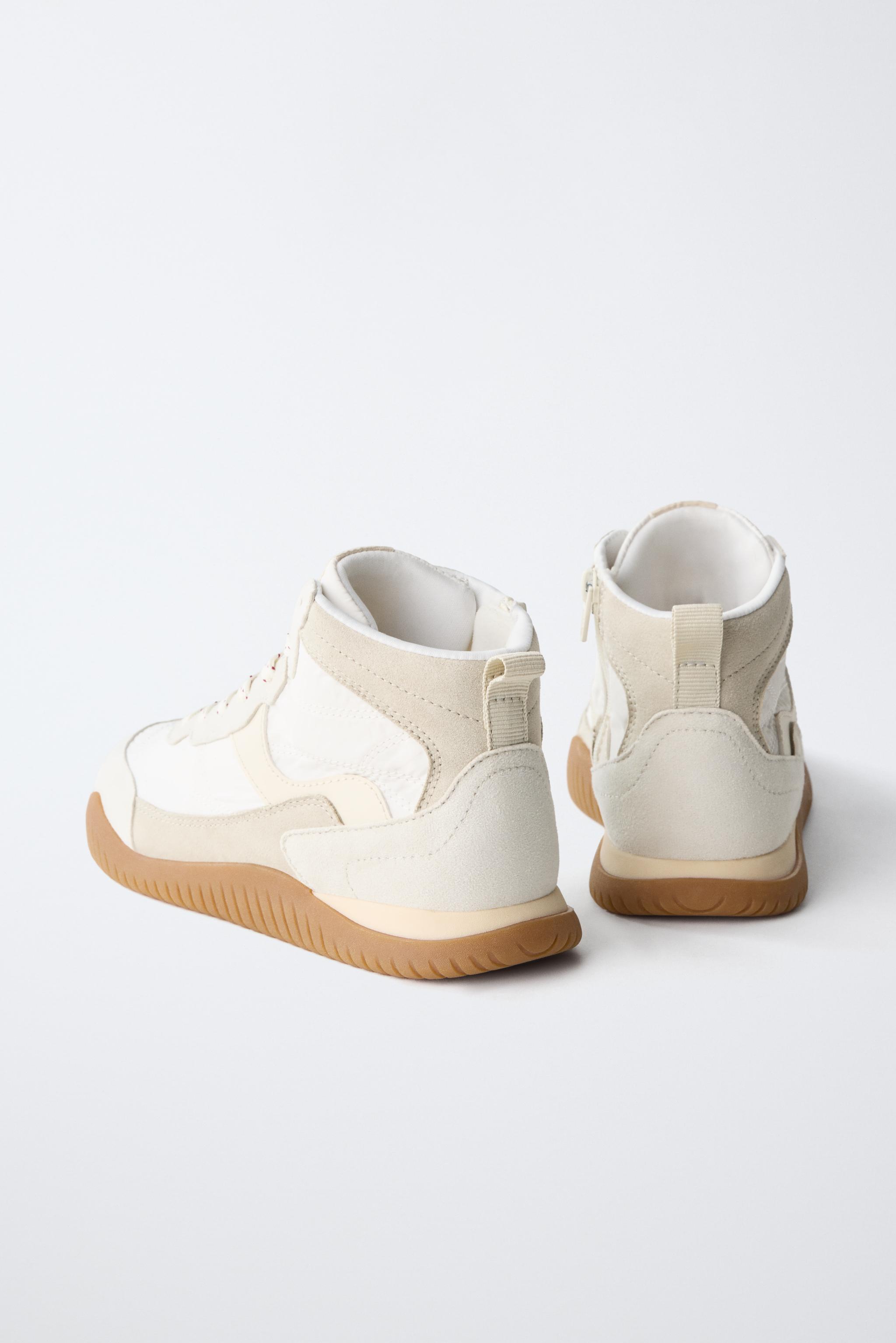COLOR-BLOCK HIGH-TOP SNEAKERS