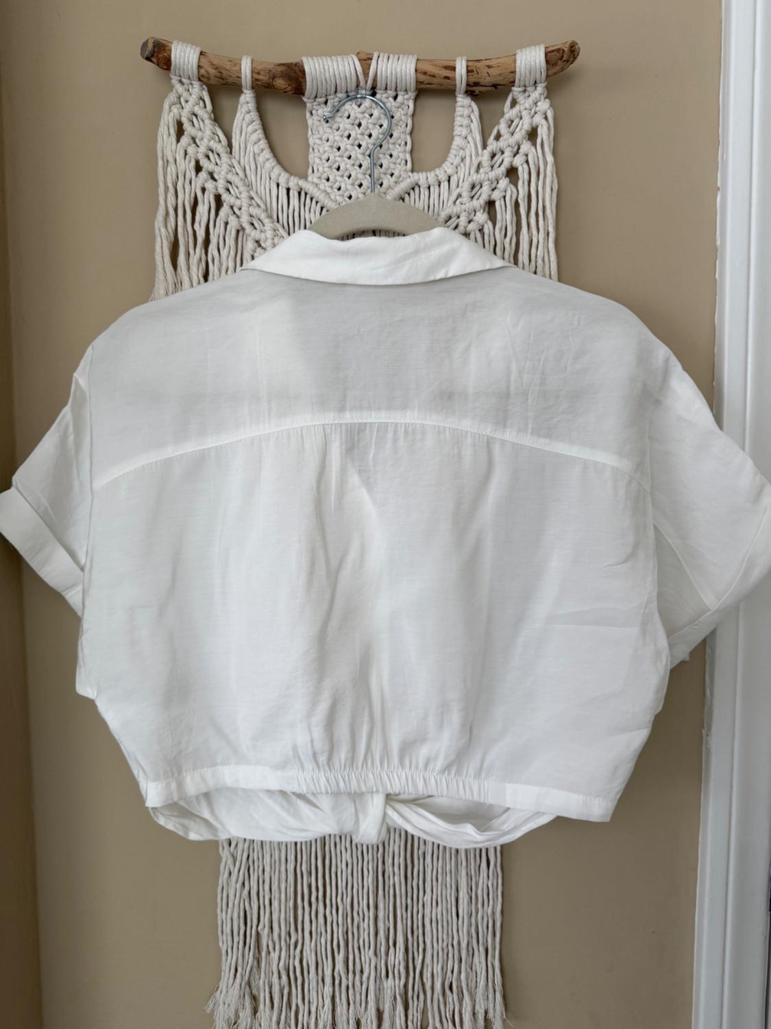 FLOWY CROP SHIRT - Image 5